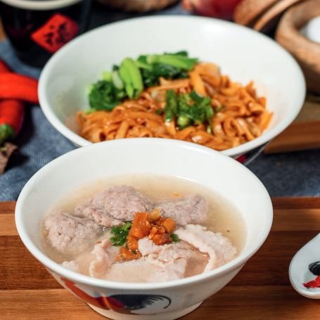 N2. Pork Noodle (Dry) 猪肉粉(干捞)