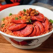 N4. Roast Sausage Kolo Mee 烧肠哥罗面